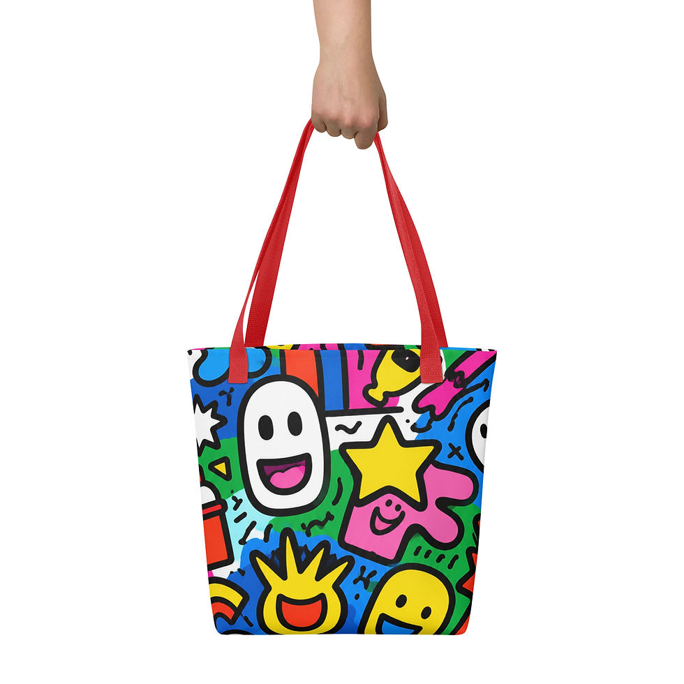 サムネイル： Reusable Urban Buzz Tote Shopping Bag