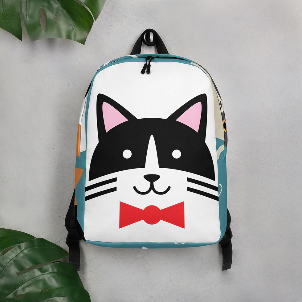 Thumbnail: Unisex All Print Backpack Harry Cat