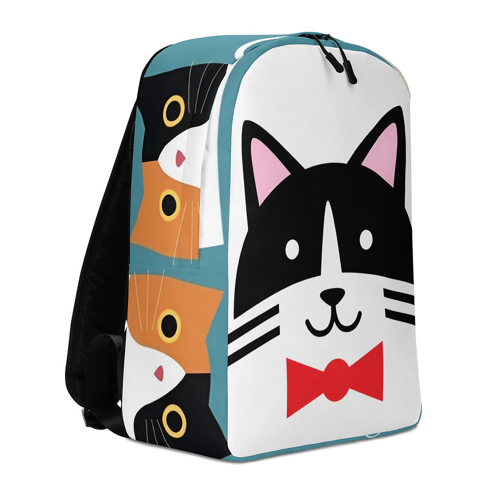 Thumbnail: Unisex All Print Backpack Harry Cat
