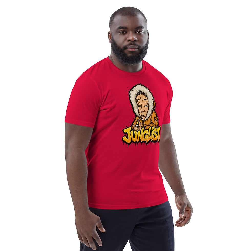Thumbnail: Men's Junglist Red Organic Cotton T-Shirt