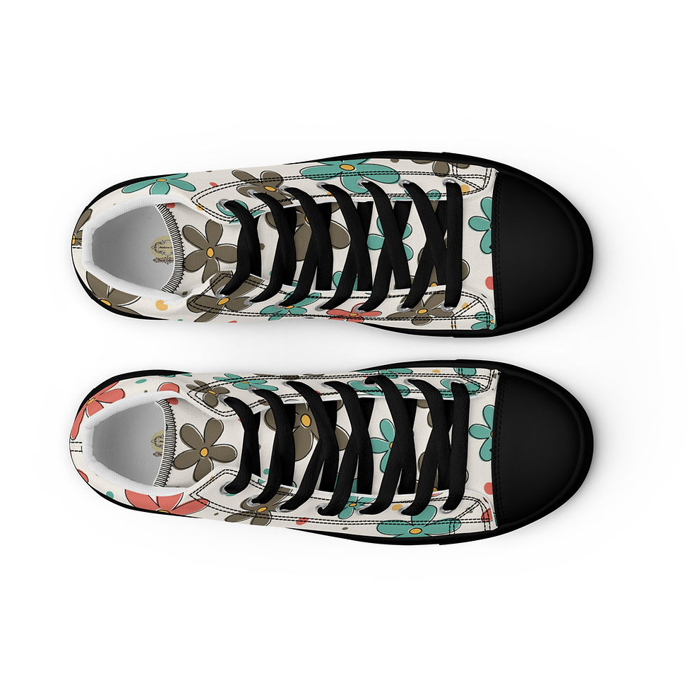 Küçük resim: Women’s High Top Canvas Shoes By Madison Grant