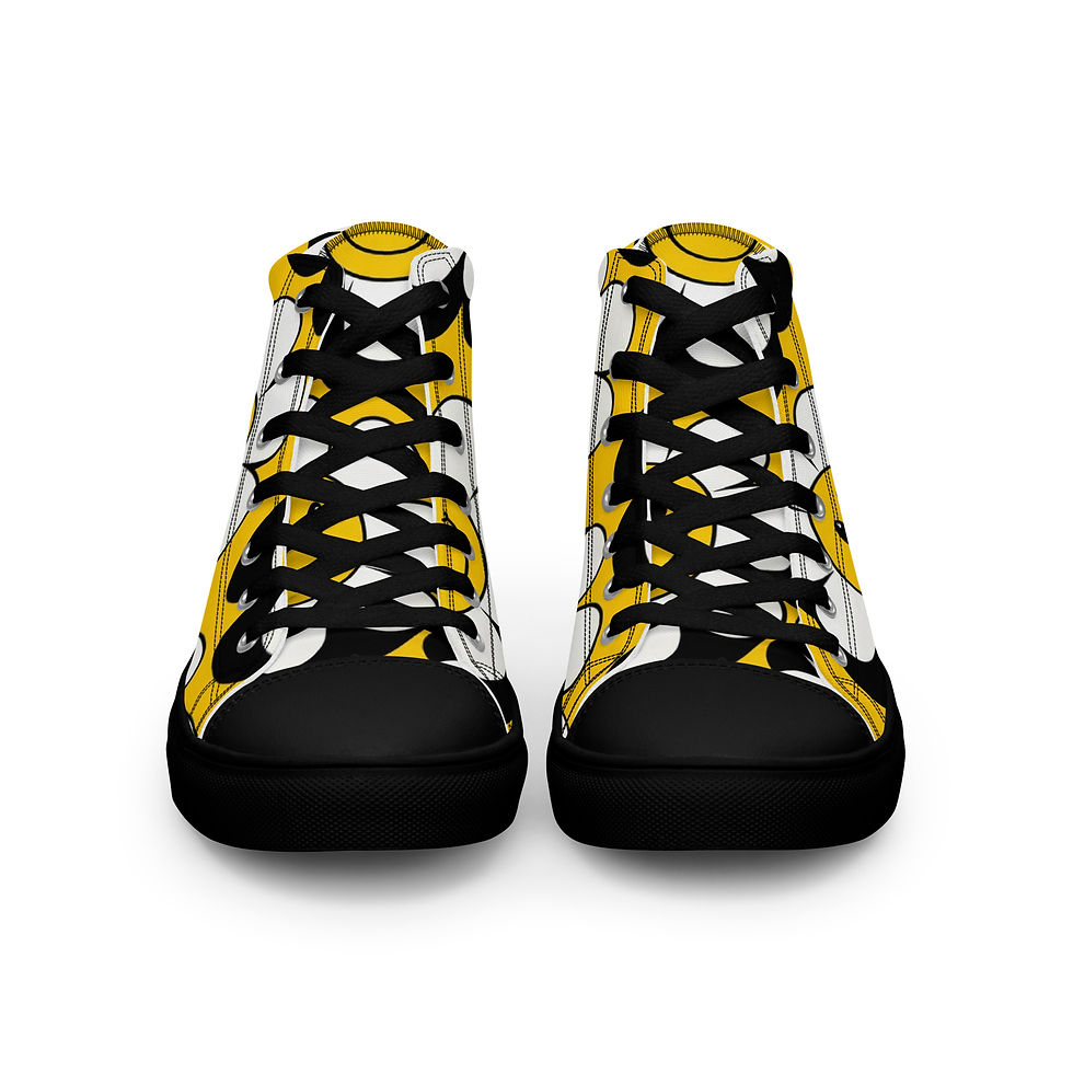 Thumbnail: Women’s High Top Canvas Shoes White Sole