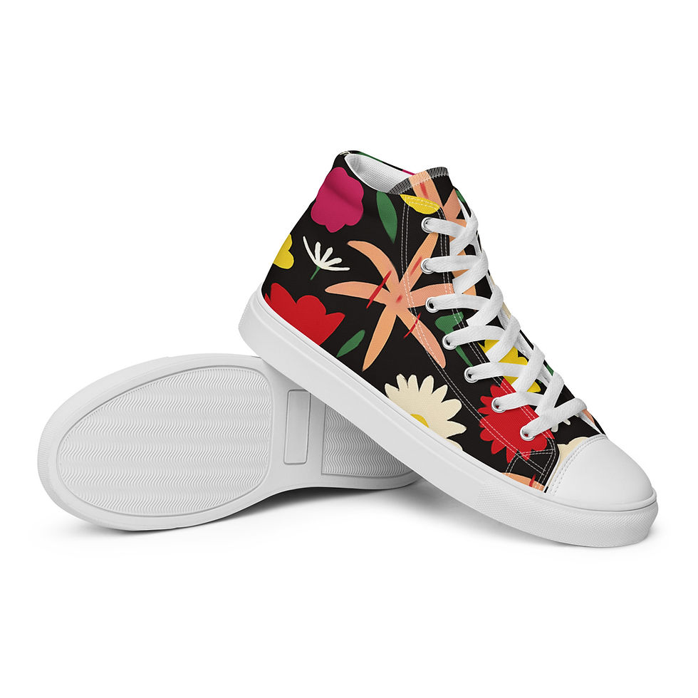 Thumbnail: Women’s High Top Canvas Shoes 