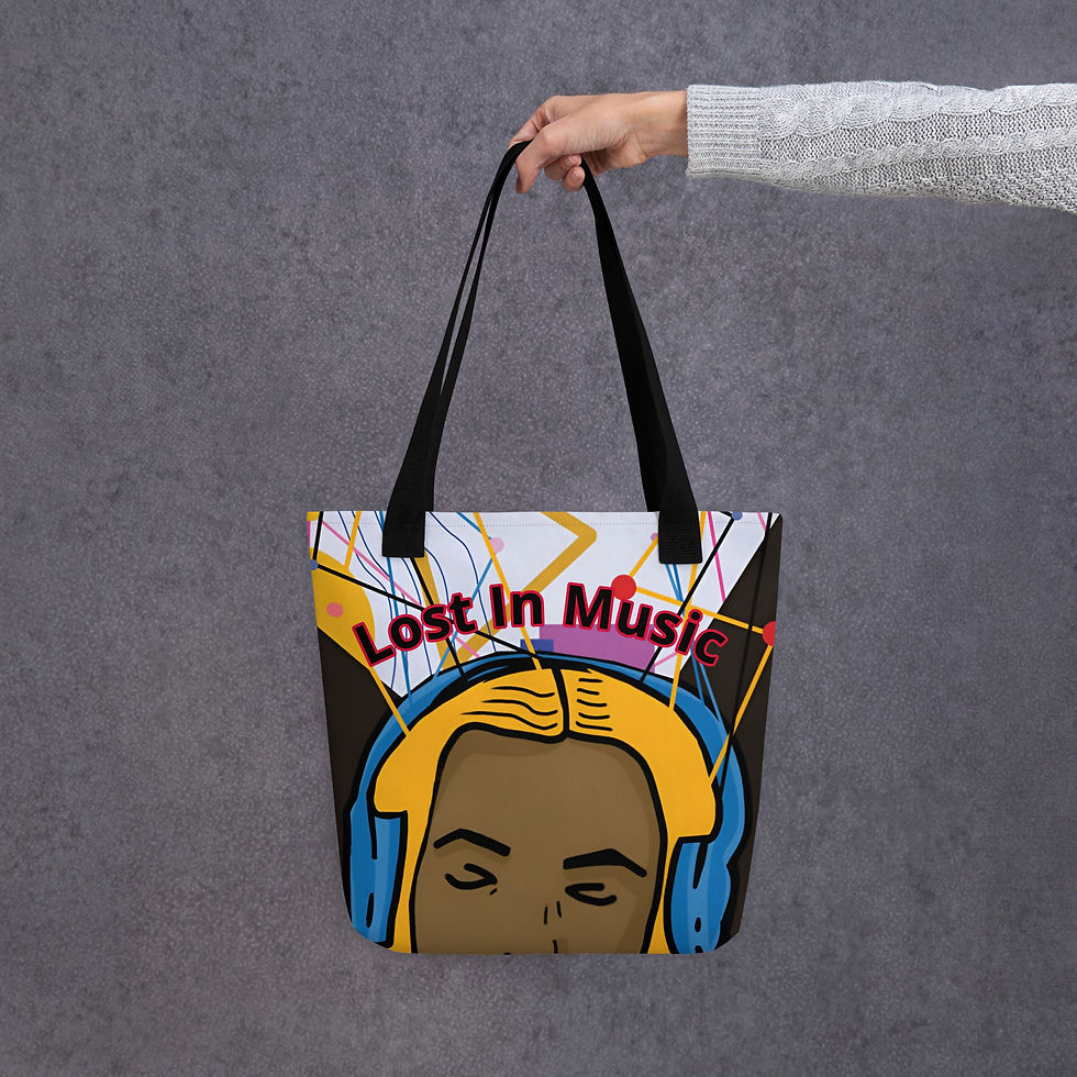 Miniature : Reusable Tote Shopping Bag Lost In Music