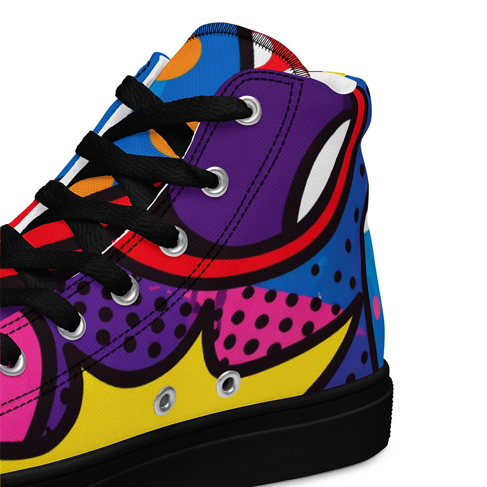 Thumbnail: Women’s Bubble Pop High Top Canvas Shoes