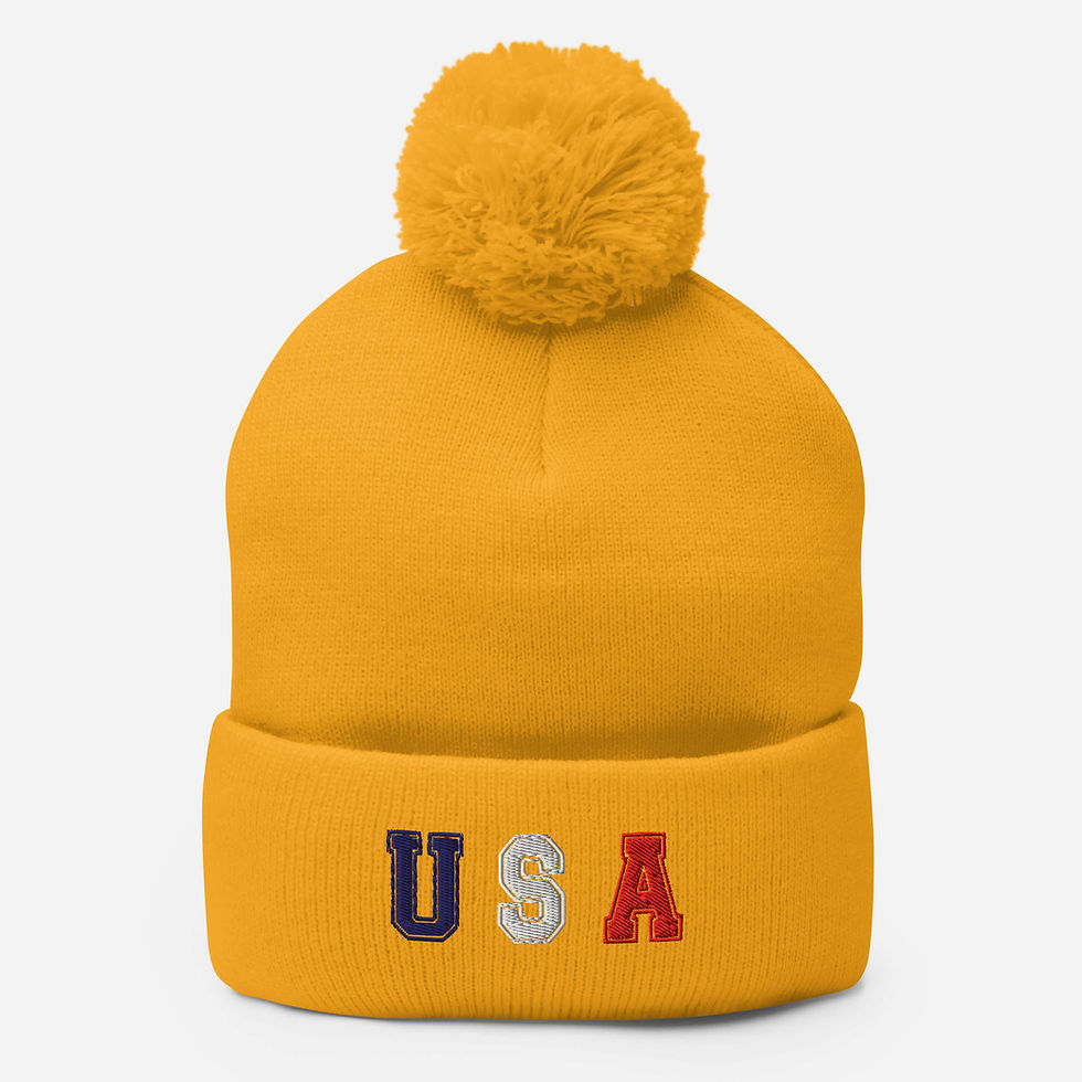 Thumbnail: Men's Pom-Pom Beanie Hat