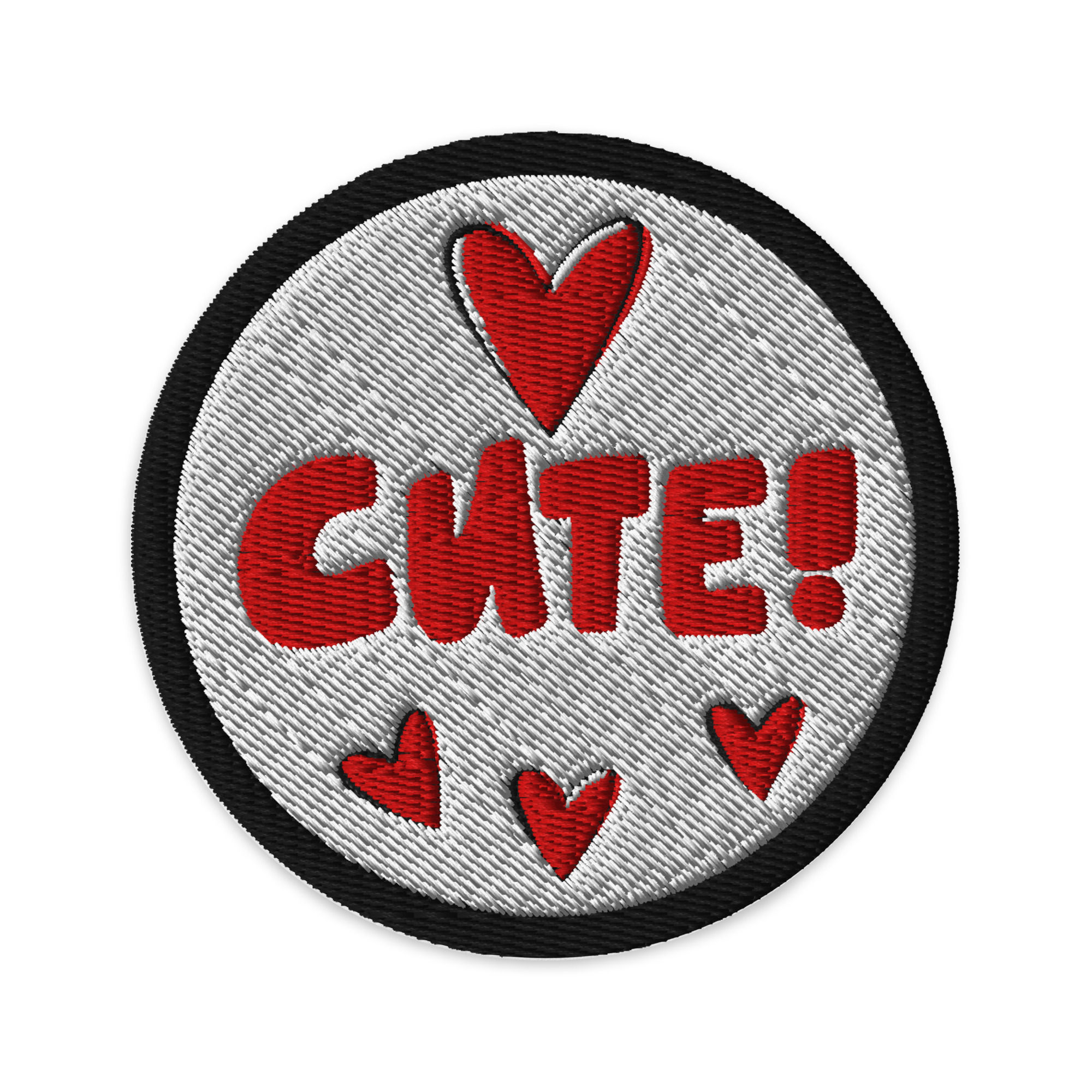 Custom Cute Hearts Embroidered Patch