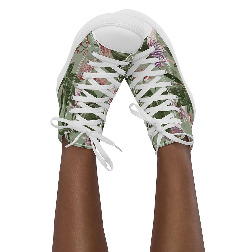 Thumbnail: Women’s High Top Canvas Shoes By Madison Grant