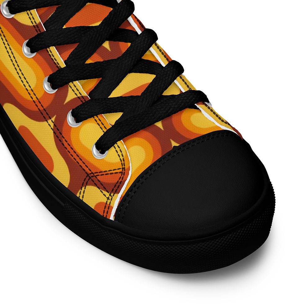 Thumbnail: Women’s High Top Canvas Shoes Black Soles
