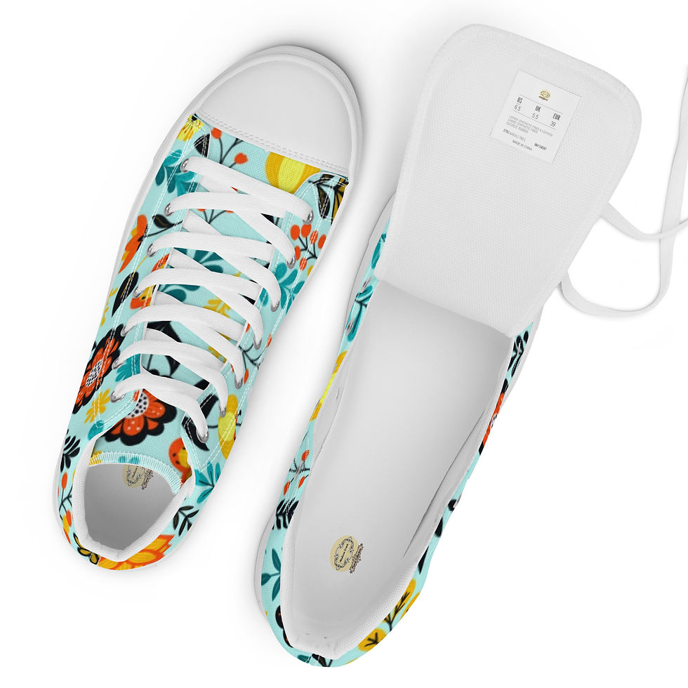 Thumbnail: Women’s High Top Canvas Shoes
