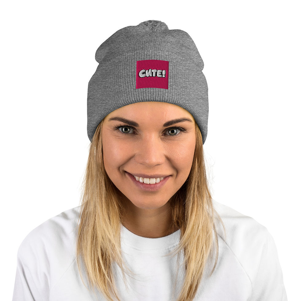 Thumbnail: Women's Pom-Pom Beanie Hat