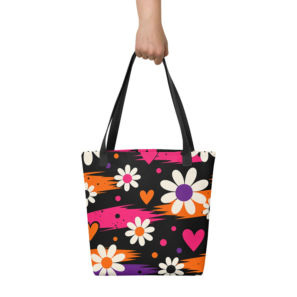 Thumbnail: Love & Happiness Tote Shopping Bag