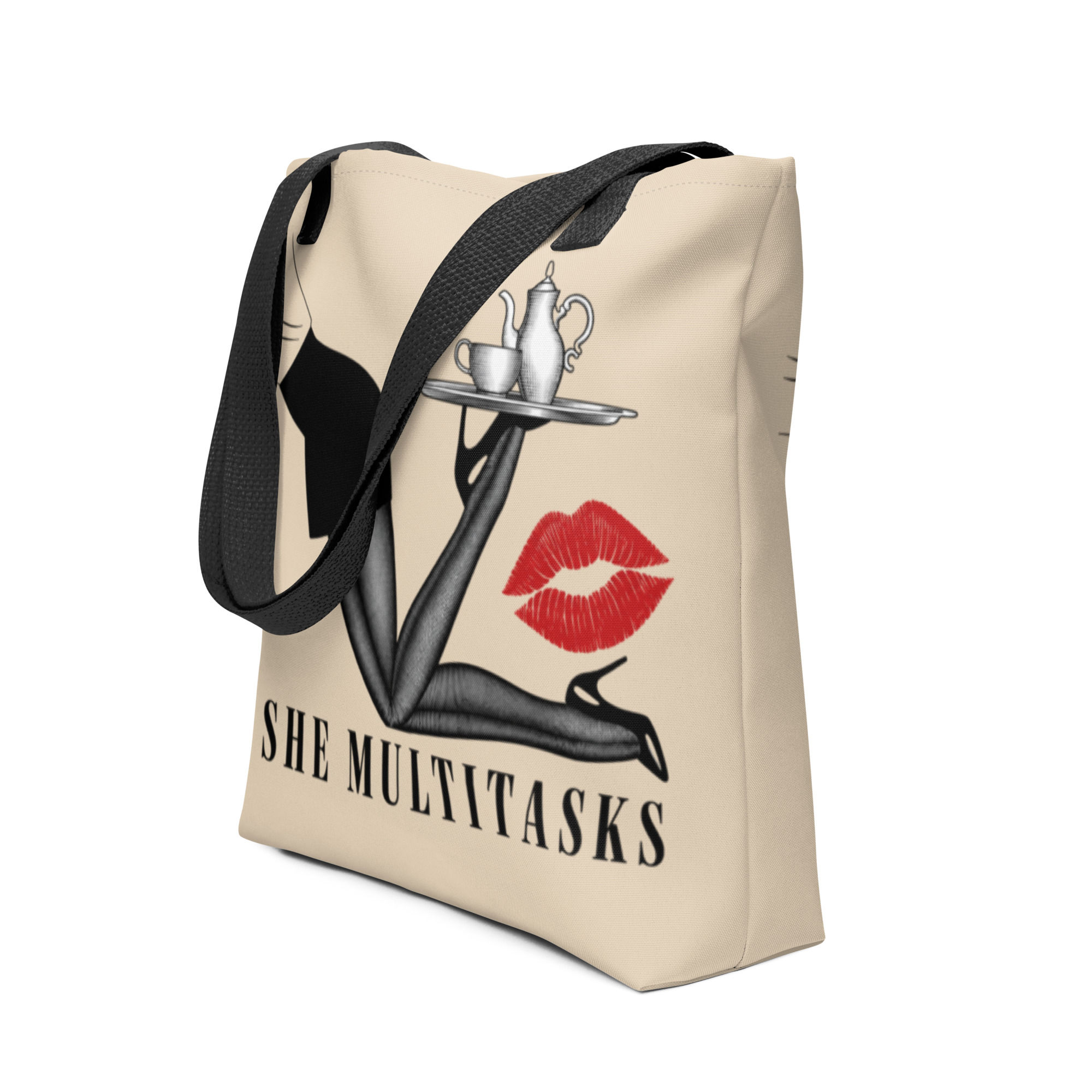 Reusable She Multitasks Tote Shopping Bag