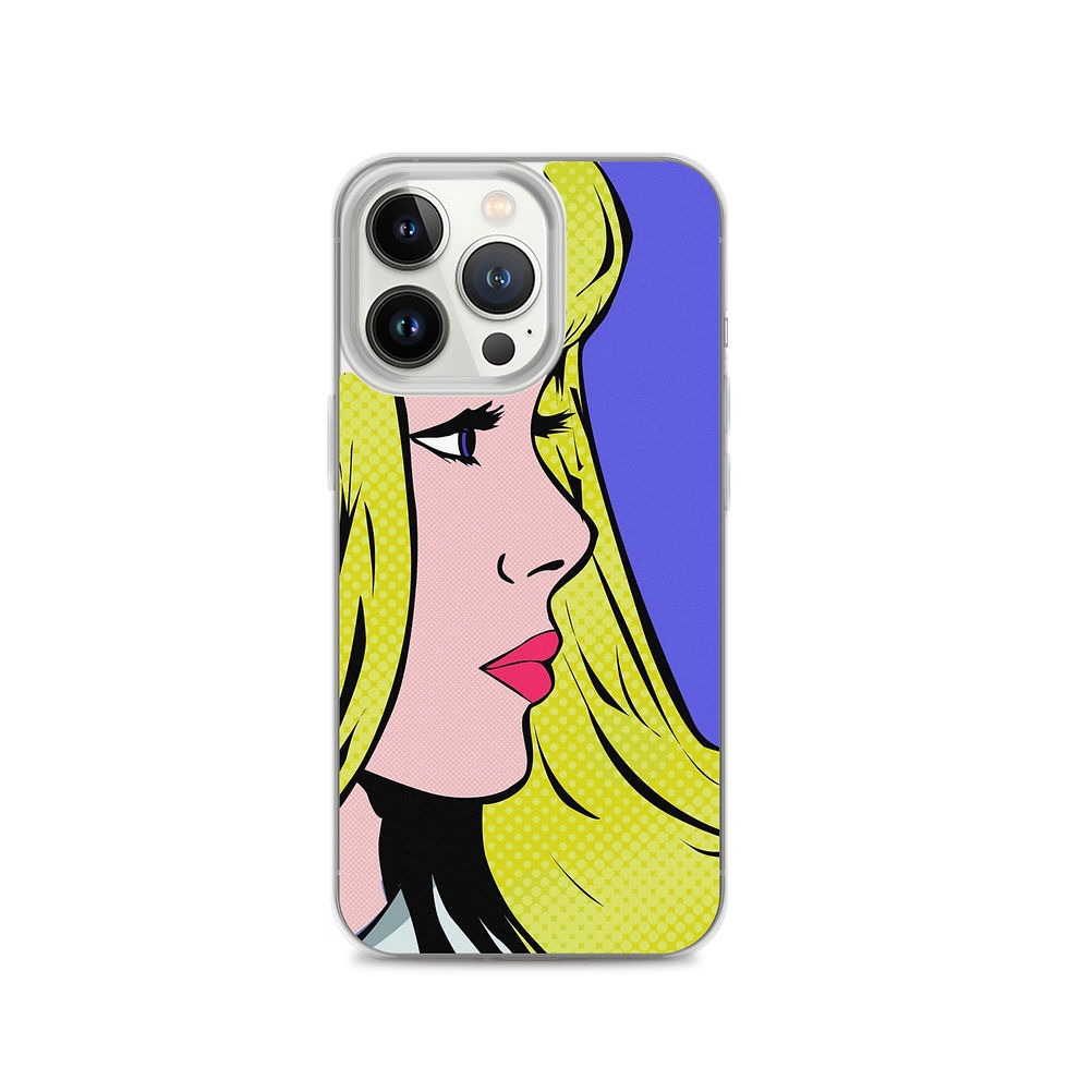 Thumbnail: Custom Pop Art Emma Clear Phone Case For iPhone®