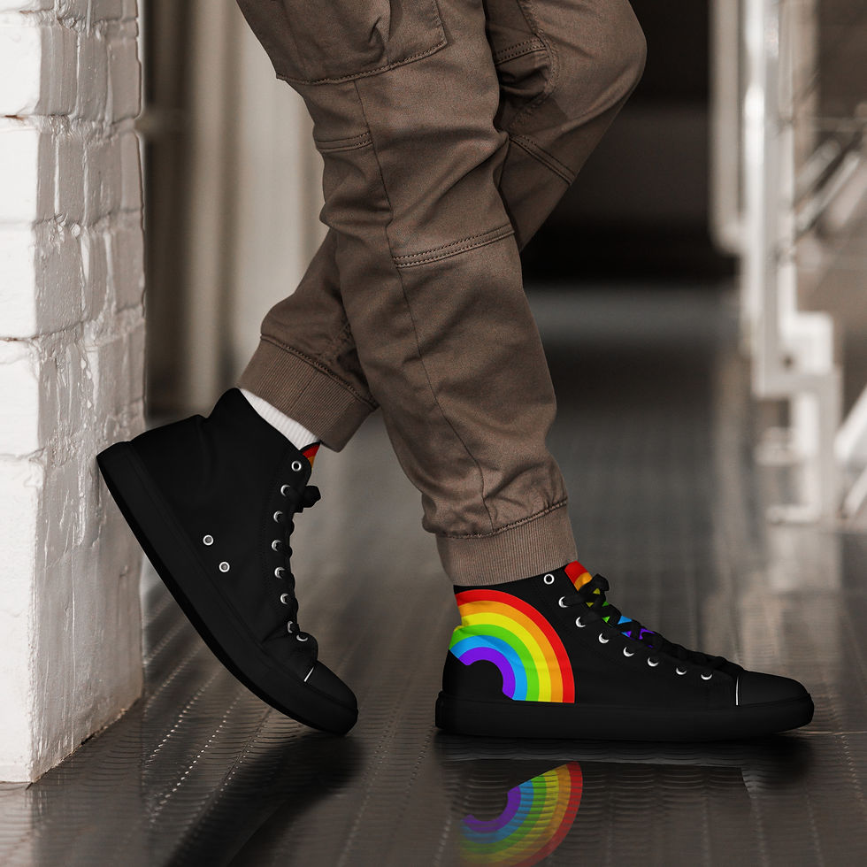 Thumbnail: Men’s High Top Canvas Shoes