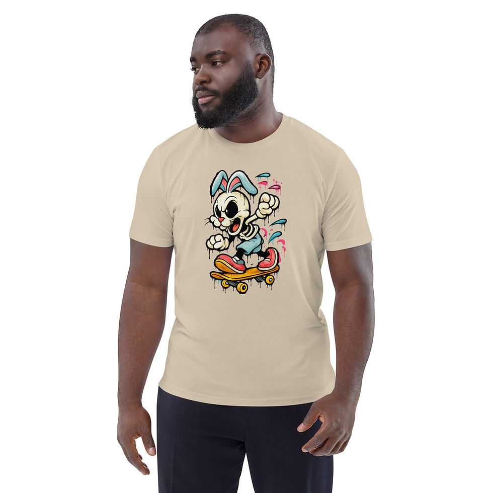 Thumbnail: Men's Roll Deep Beige Organic Cotton T-Shirt