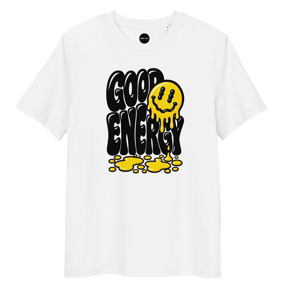 Thumbnail: Men's Good Energy Organic Cotton White T-Shirt