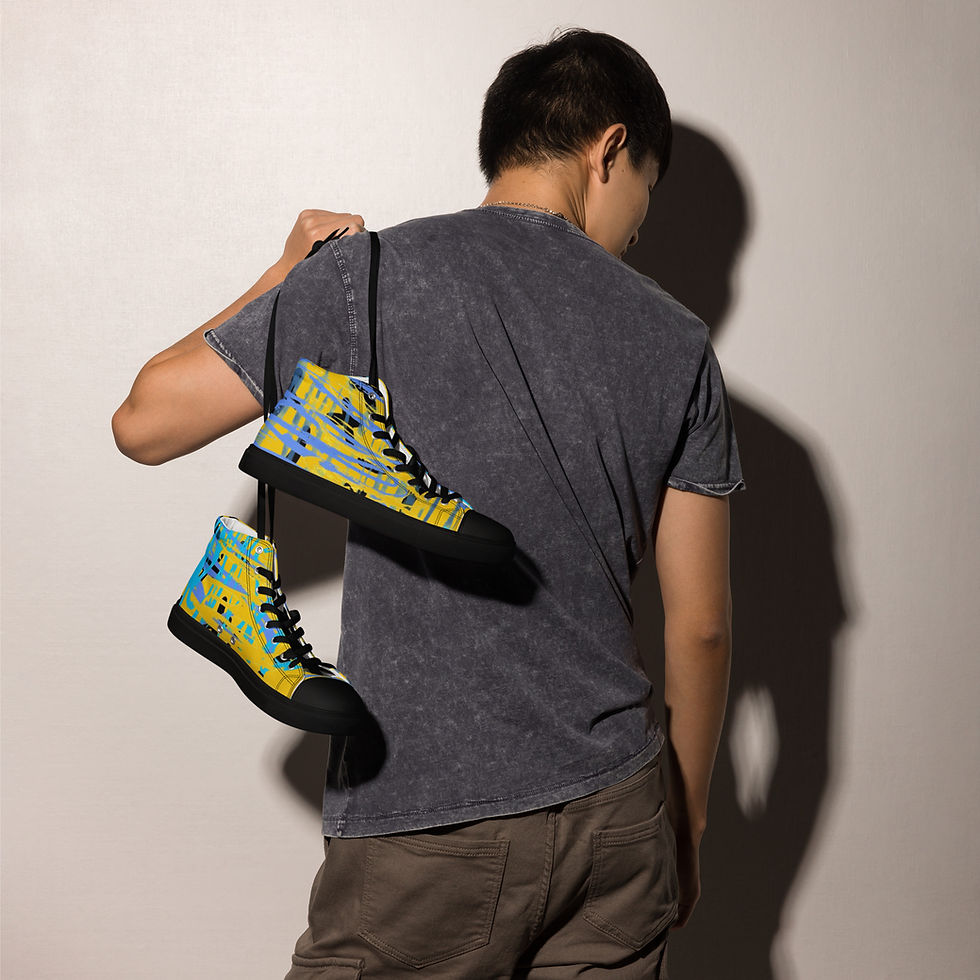 Miniatura: Men’s Urban High Top Canvas Shoes