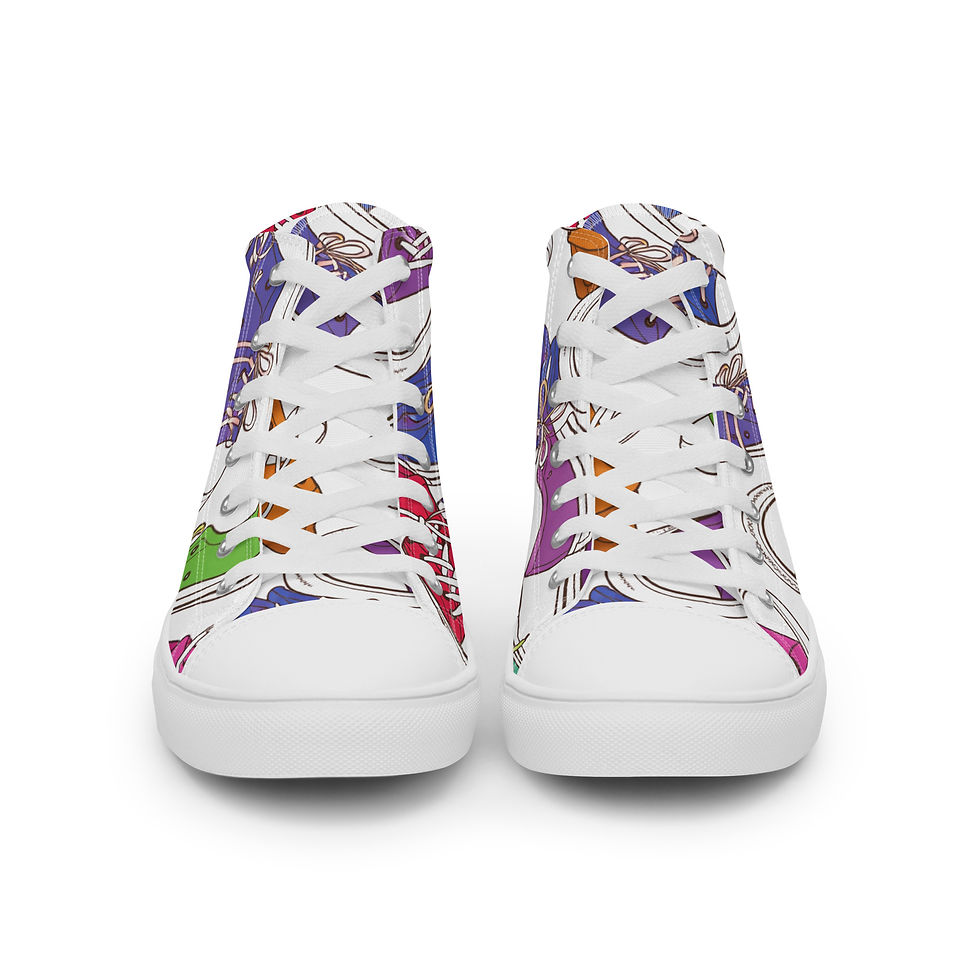 Thumbnail: Men’s High Top Canvas Shoes