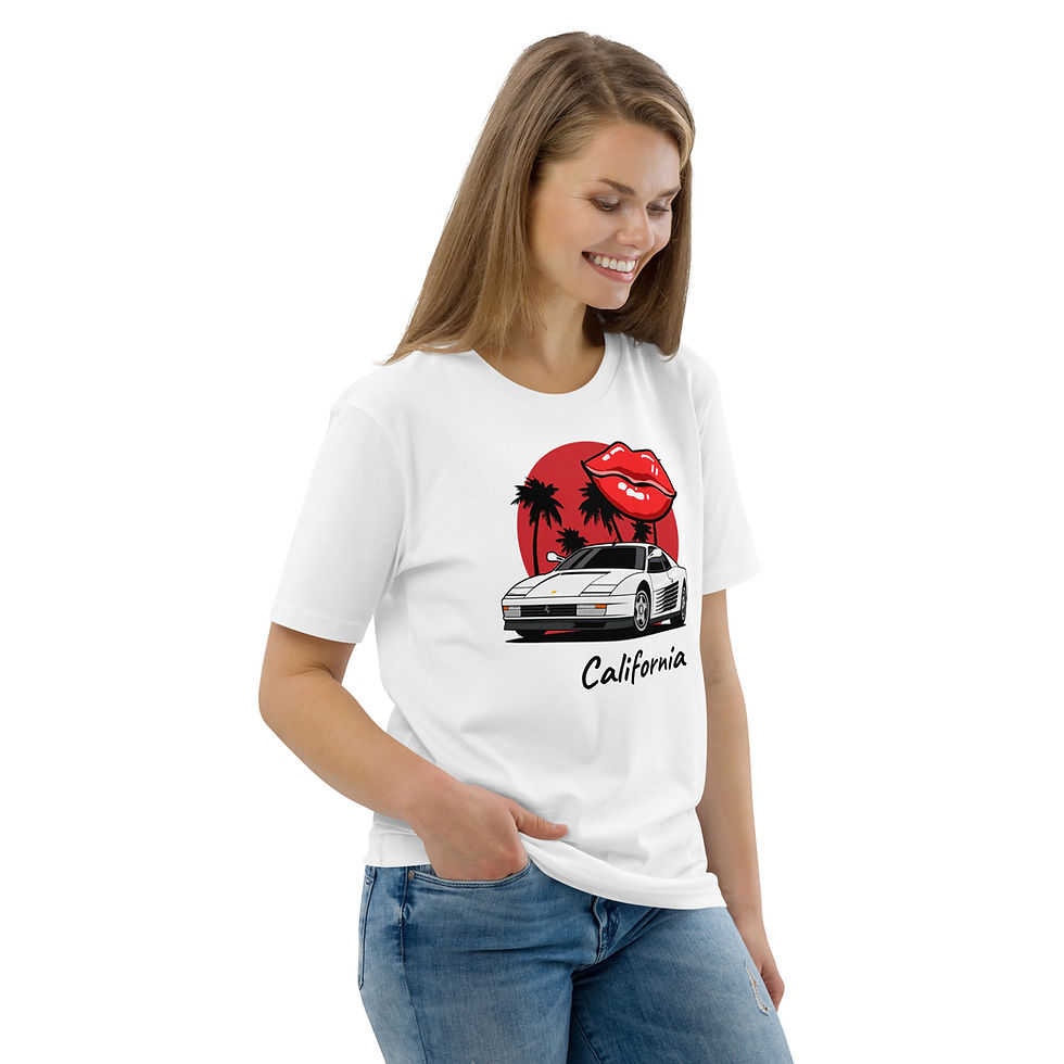 Thumbnail: Women's 80's California White Organic Cotton T-shirt