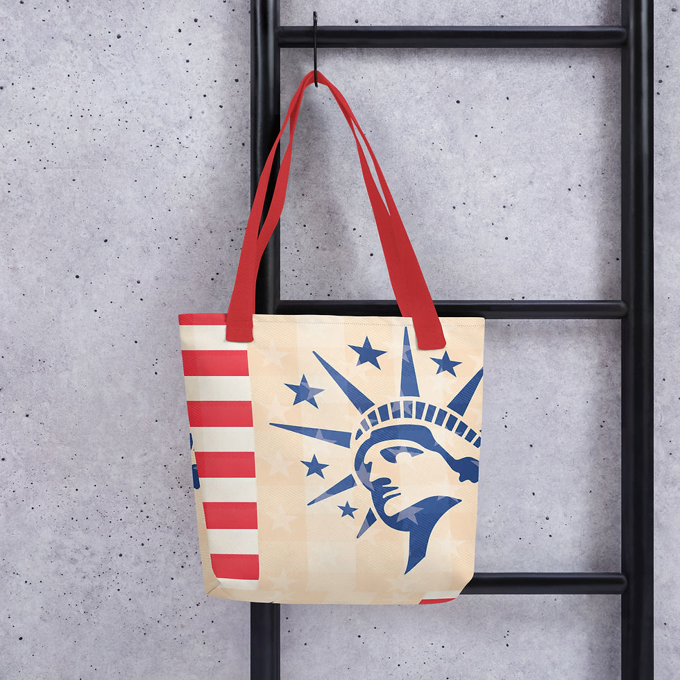 Miniatura: Reusable Stars And Stripes Tote Shopping Bag