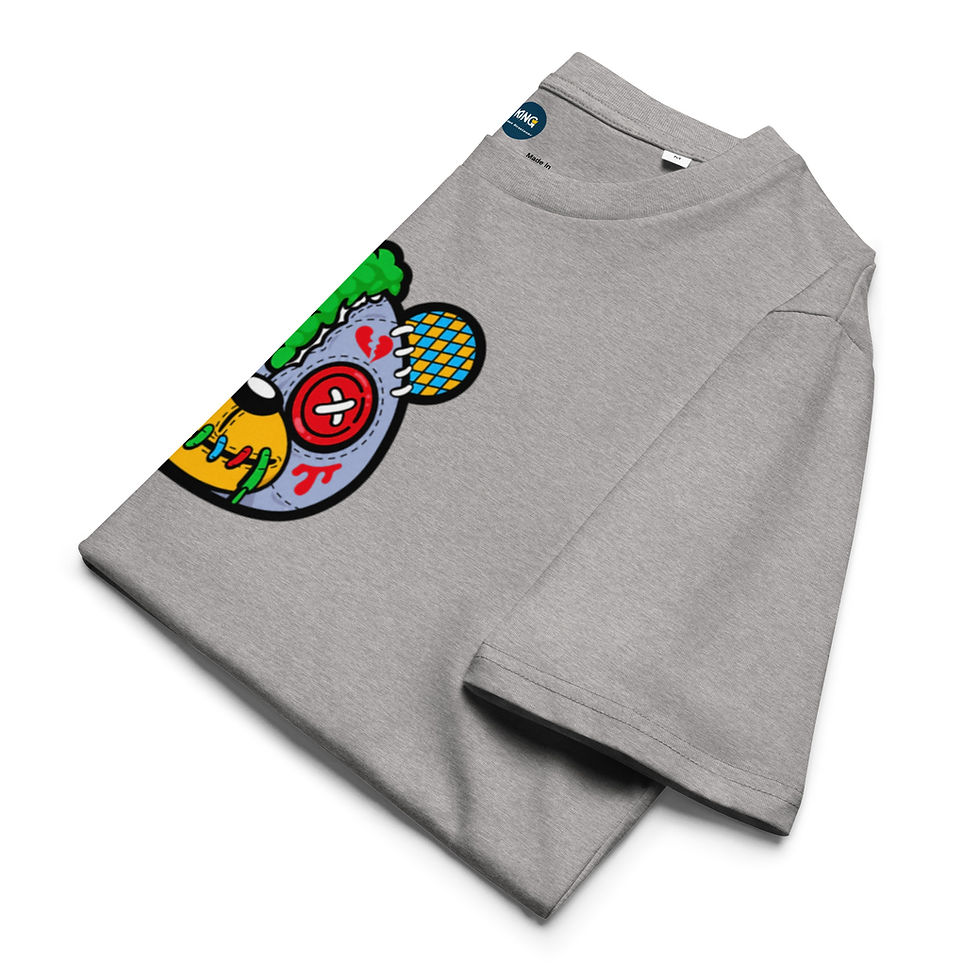 Thumbnail: Men's Tommy Design Organic Cotton Grey T-Shirt