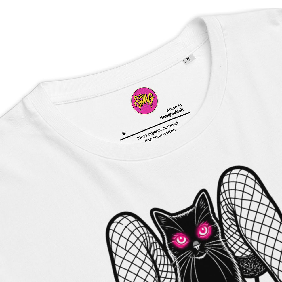 Thumbnail: Women's Naughty Nights White Organic Cotton T-Shirt