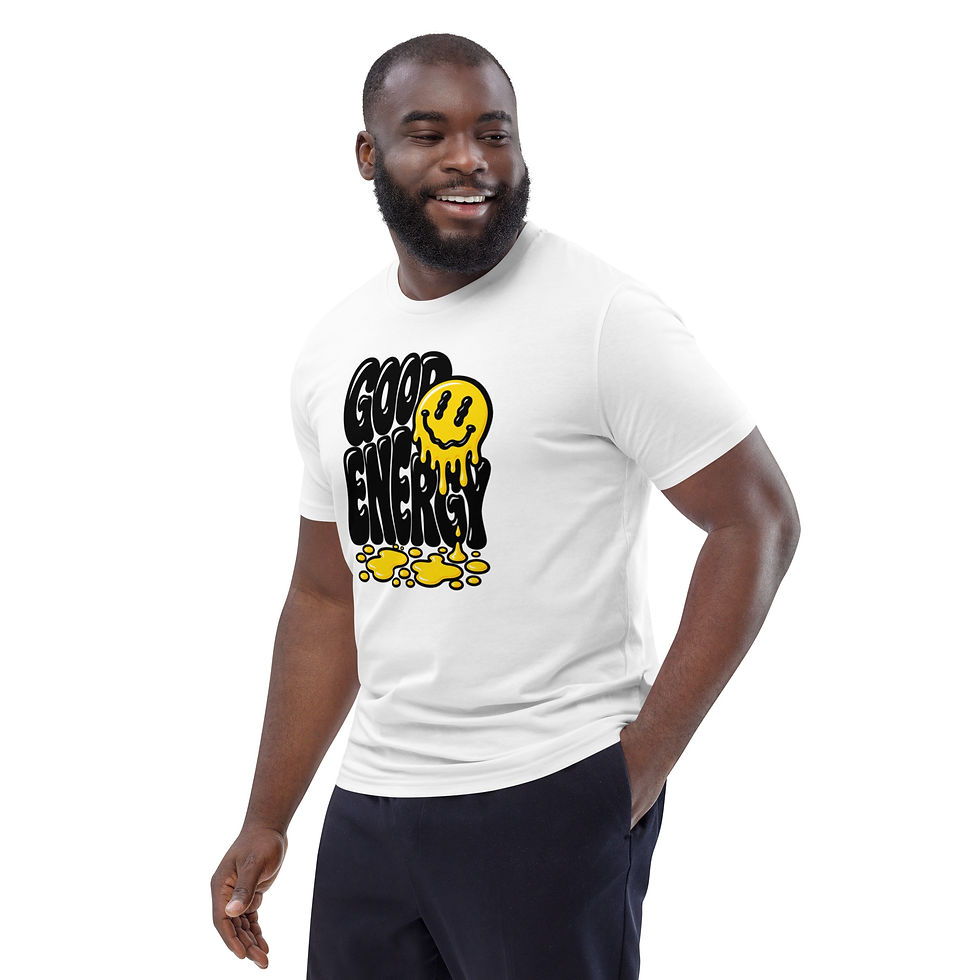 Thumbnail: Men's Good Energy Organic Cotton White T-Shirt