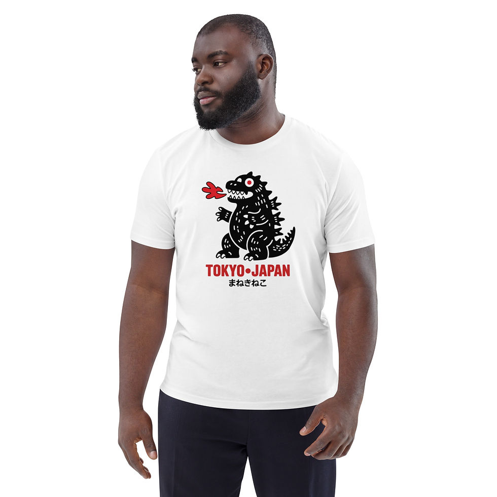 Thumbnail: Men's Tokyo Dragon White Organic Cotton Creator T-Shirt