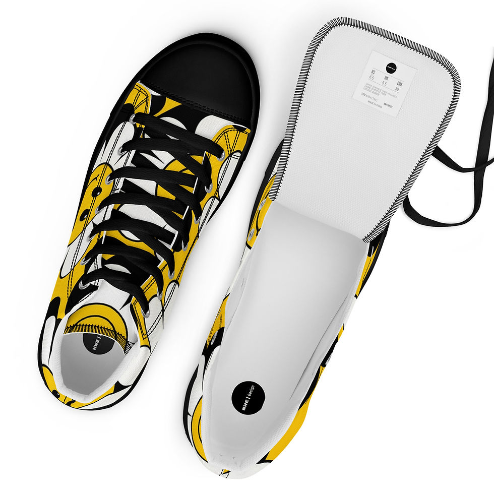 Thumbnail: Women’s High Top Canvas Shoes White Sole