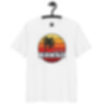 Men's Hawaii Beach White Organic Cotton T-Shirt
