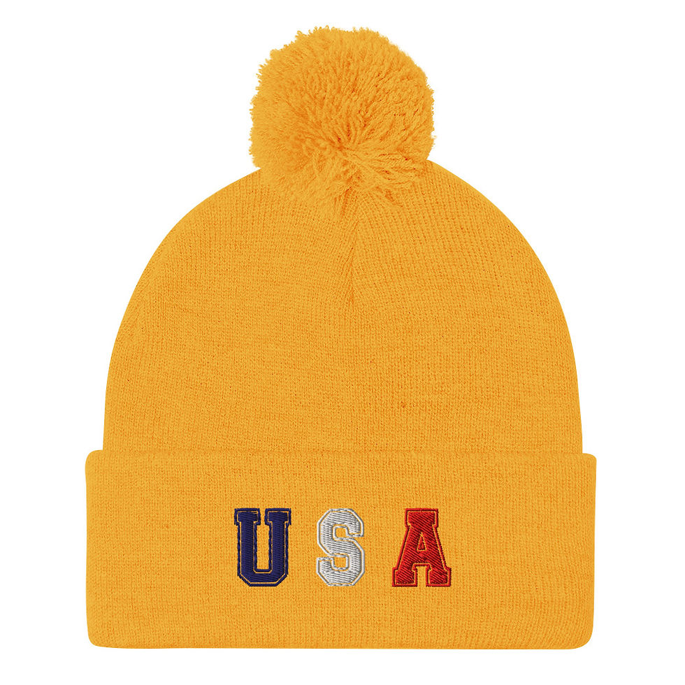 縮圖：Men's Pom-Pom Beanie Hat