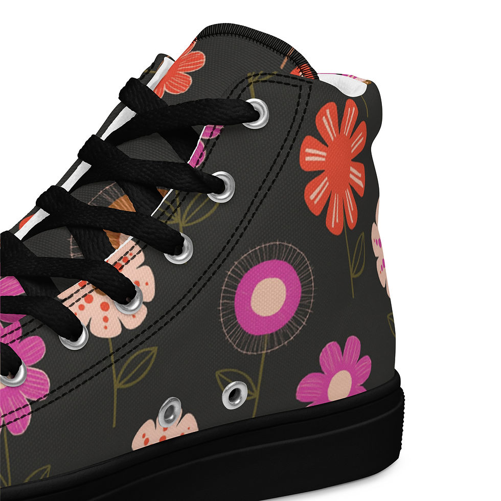 Thumbnail: Women’s High Top Canvas Shoes