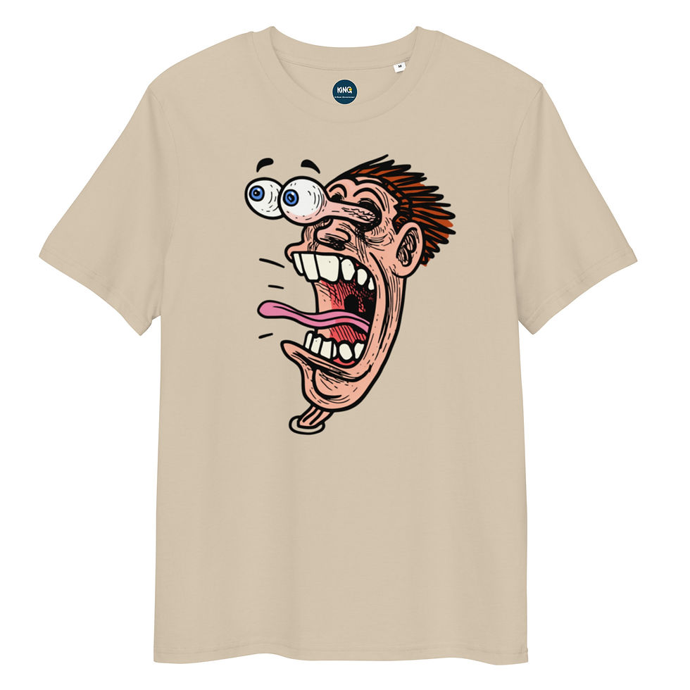 Thumbnail: Men's Urban Eye Pop Beige Organic Cotton T-Shirt