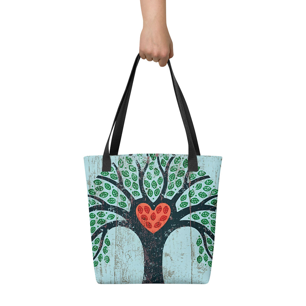 Miniature : Reusable Tote Shopping Bag Tree Of Love