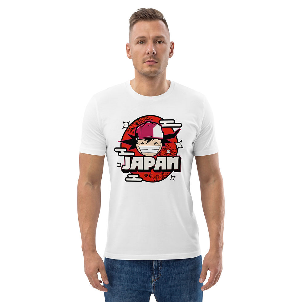 Thumbnail: Men's Japan White Organic Cotton T-Shirt