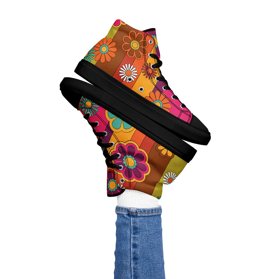 Miniatúra: Women’s High Top Canvas Shoes Black Soles