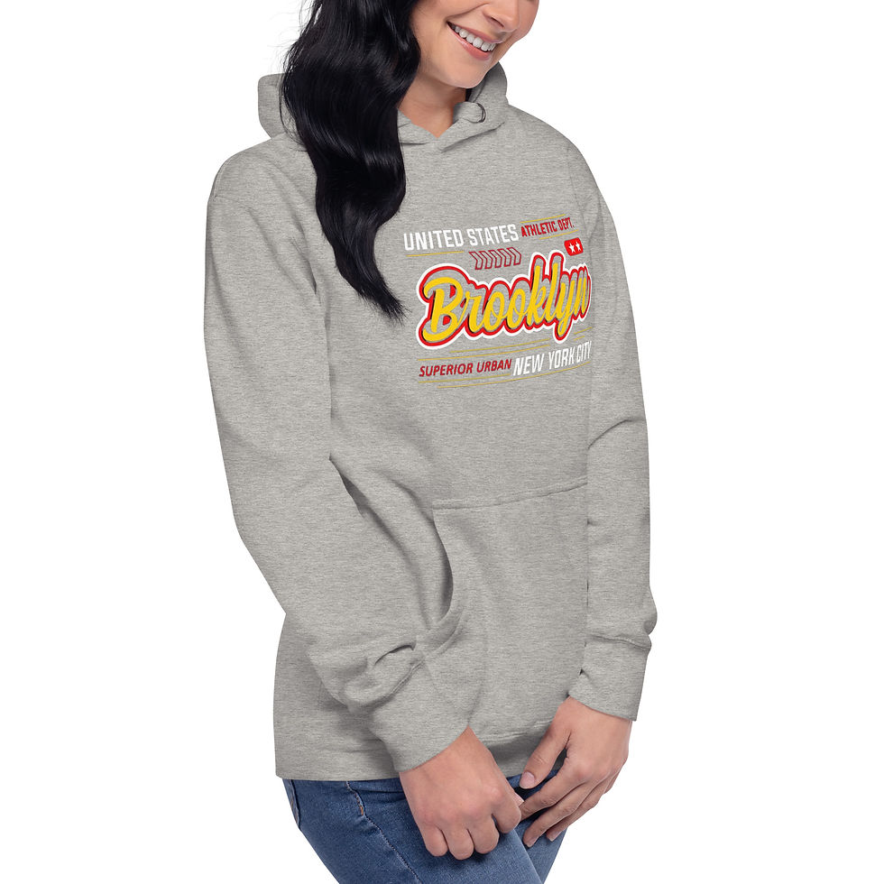 Thumbnail: Women's Brooklyn United States Grey Pullover Hoodie
