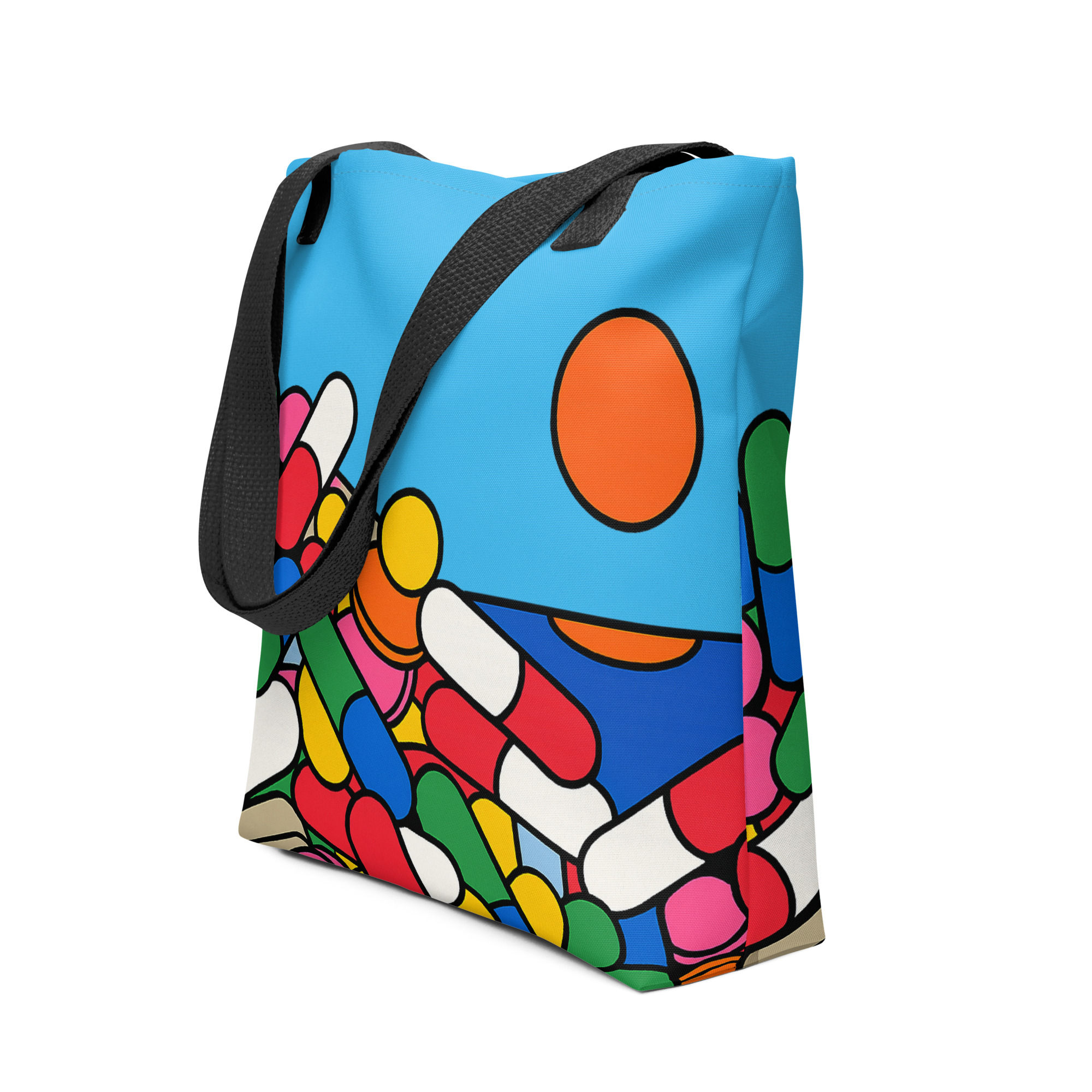 Reuseable Pill Pebbles Tote Shopping Bag