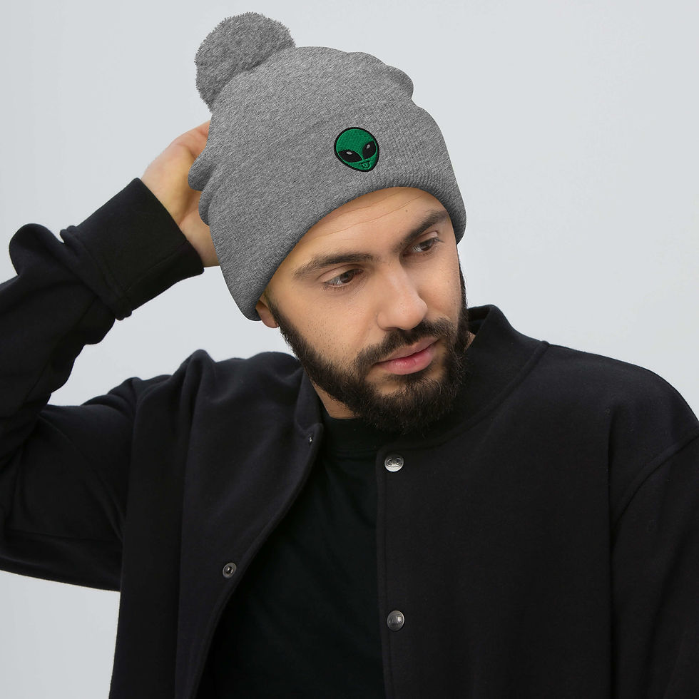 Thumbnail: Unisex Pom-Pom Beanie Hat