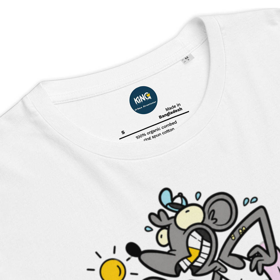 Thumbnail: Men's Street Rat White Organic Cotton T-Shirt