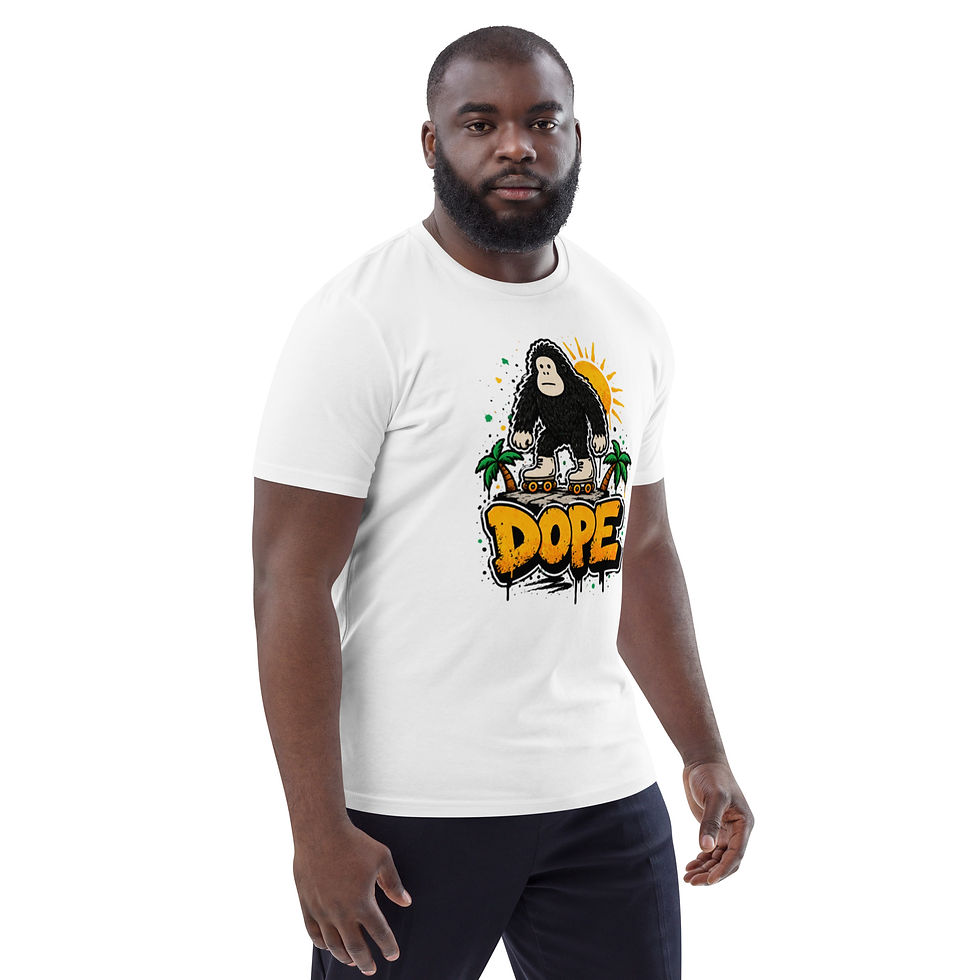 Thumbnail: Men's Dope Monkey White Organic Cotton  T-Shirt