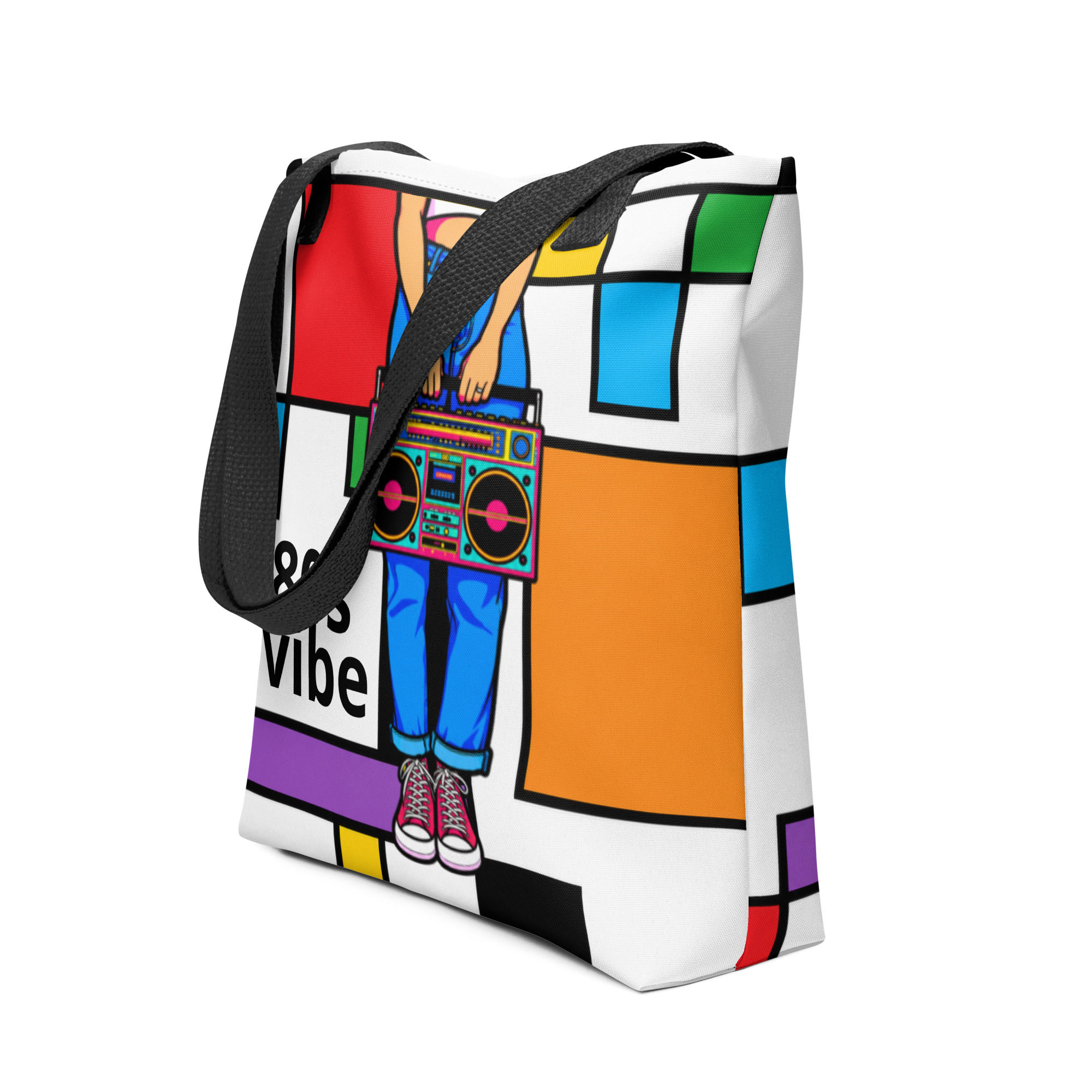 80s Vibe Tote Shopping Bag