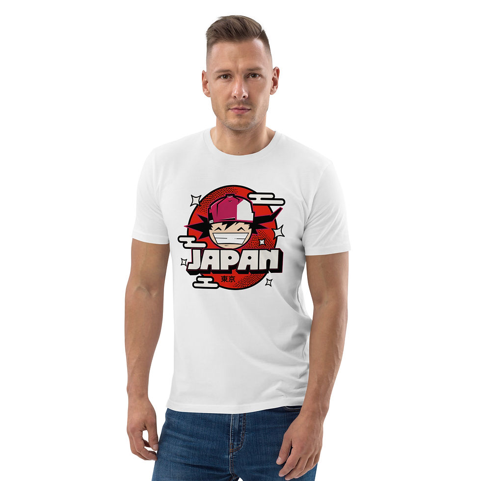 Thumbnail: Men's Japan White Organic Cotton T-Shirt
