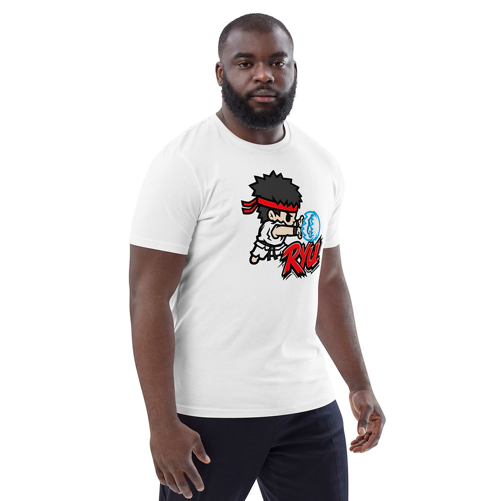 Thumbnail: Men's Ryu White Organic Cotton T-Shirt