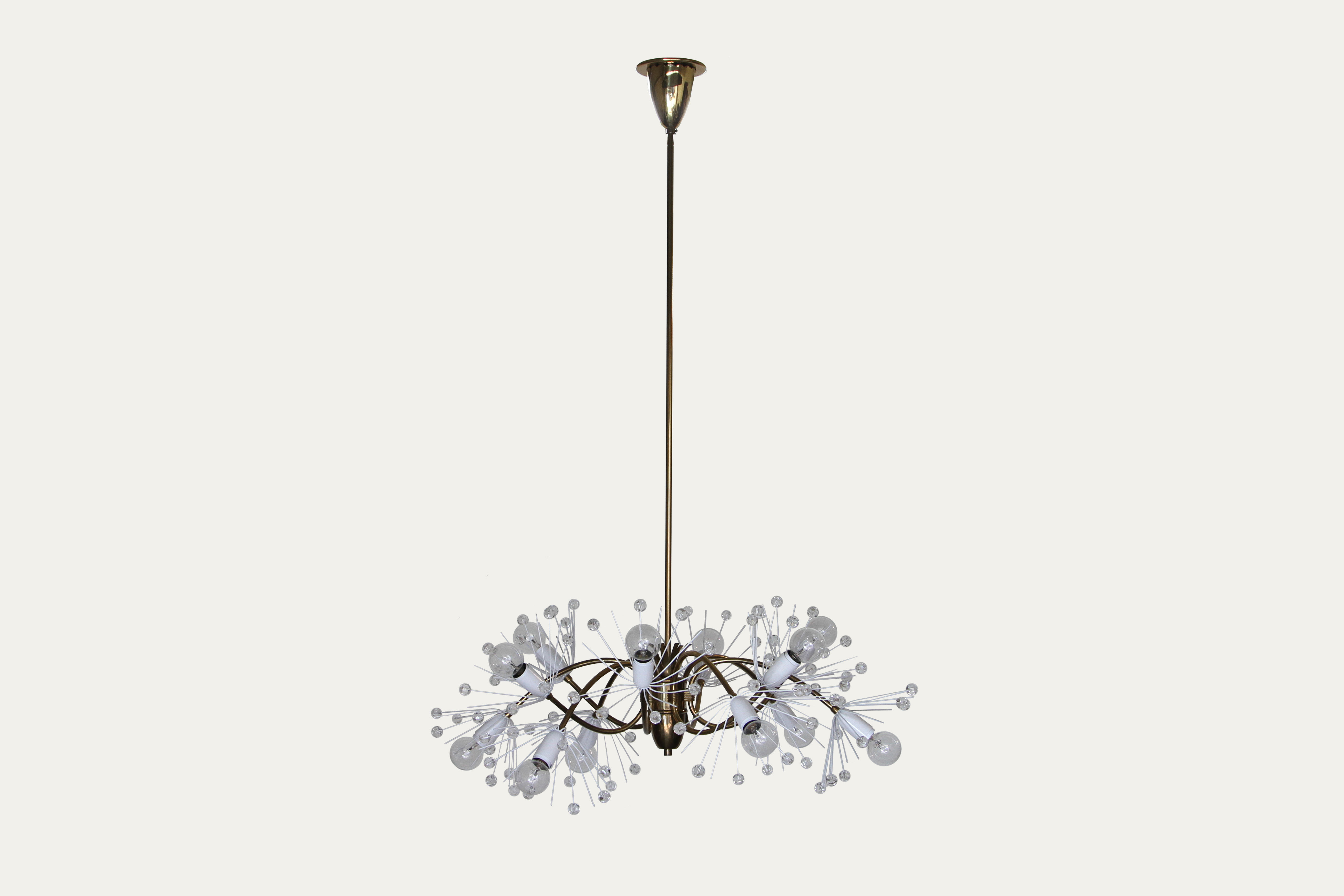 1950's Emil Stejnar Snowflake Chandelier