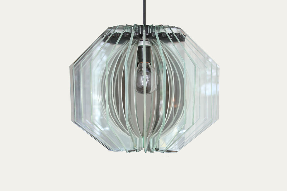 Thumbnail: 1950's Fontana Arte Glass Pendant