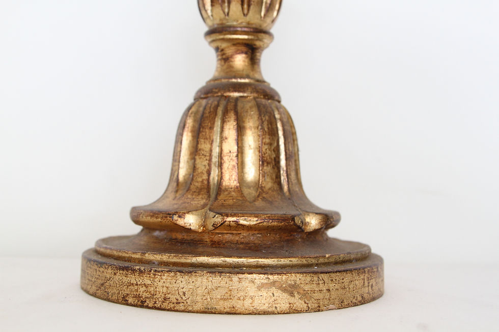 Thumbnail: 1950's Carved Column Table Lamps (pair)