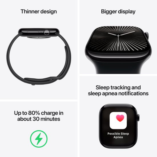 Thumbnail: Apple Watch Series 10 (GPS) 46mm Aluminum
