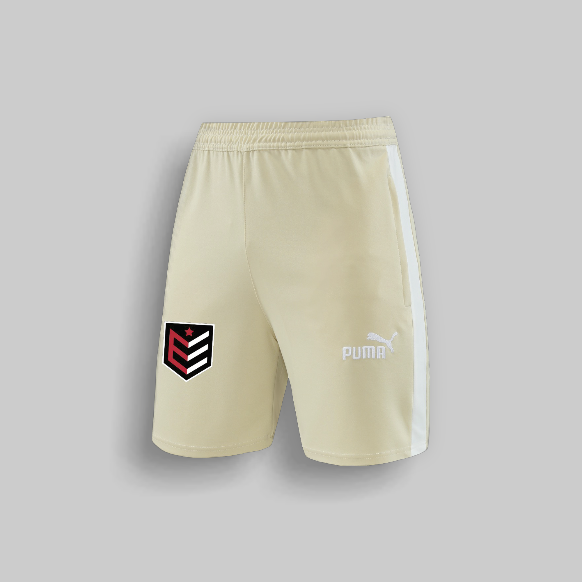 PUMA - ESTUDIANTES BEIGE/WHITE TRAINING SHORT ONLY SHORTS